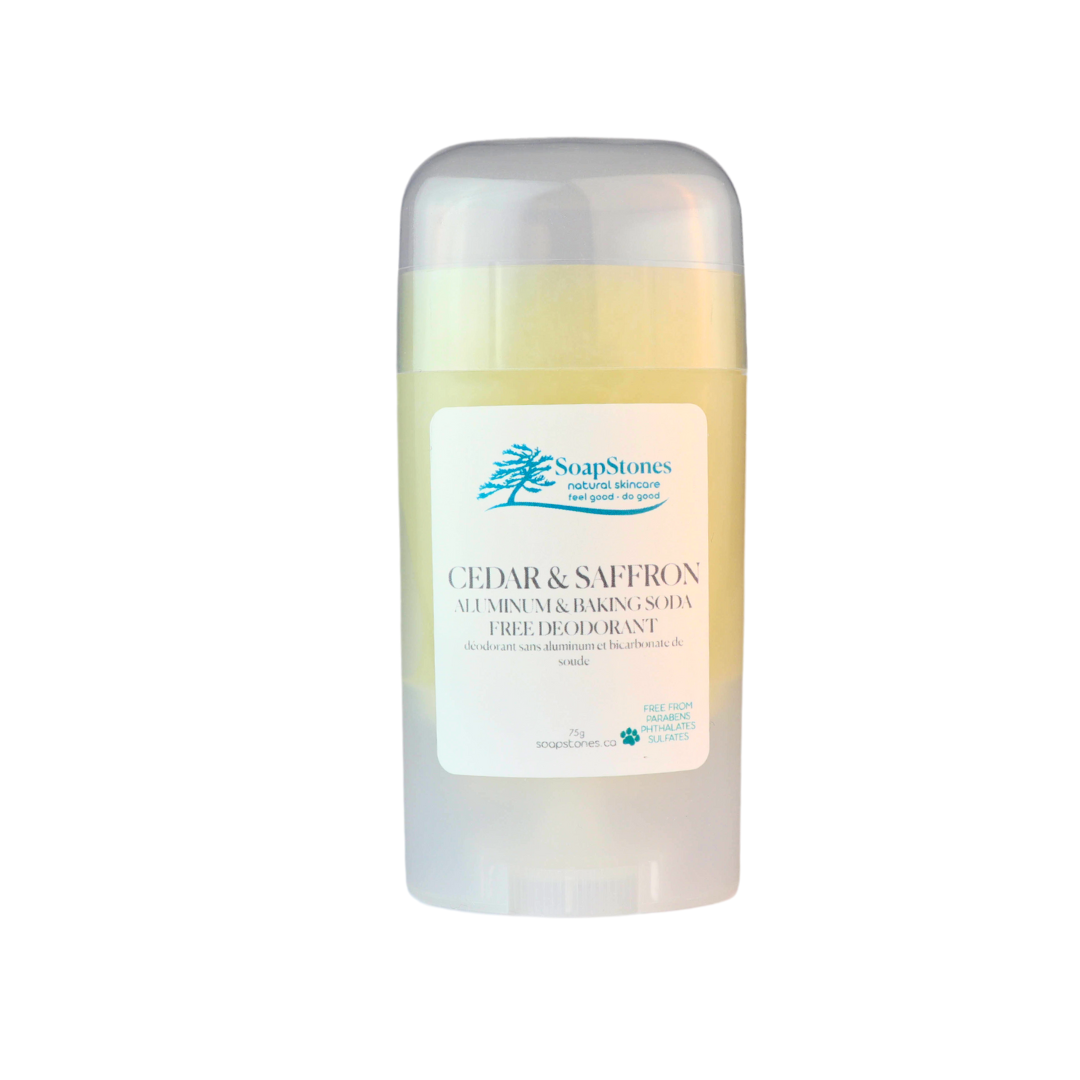 Cedar &amp; Saffron Deodorant - Soapstones Natural Skincare