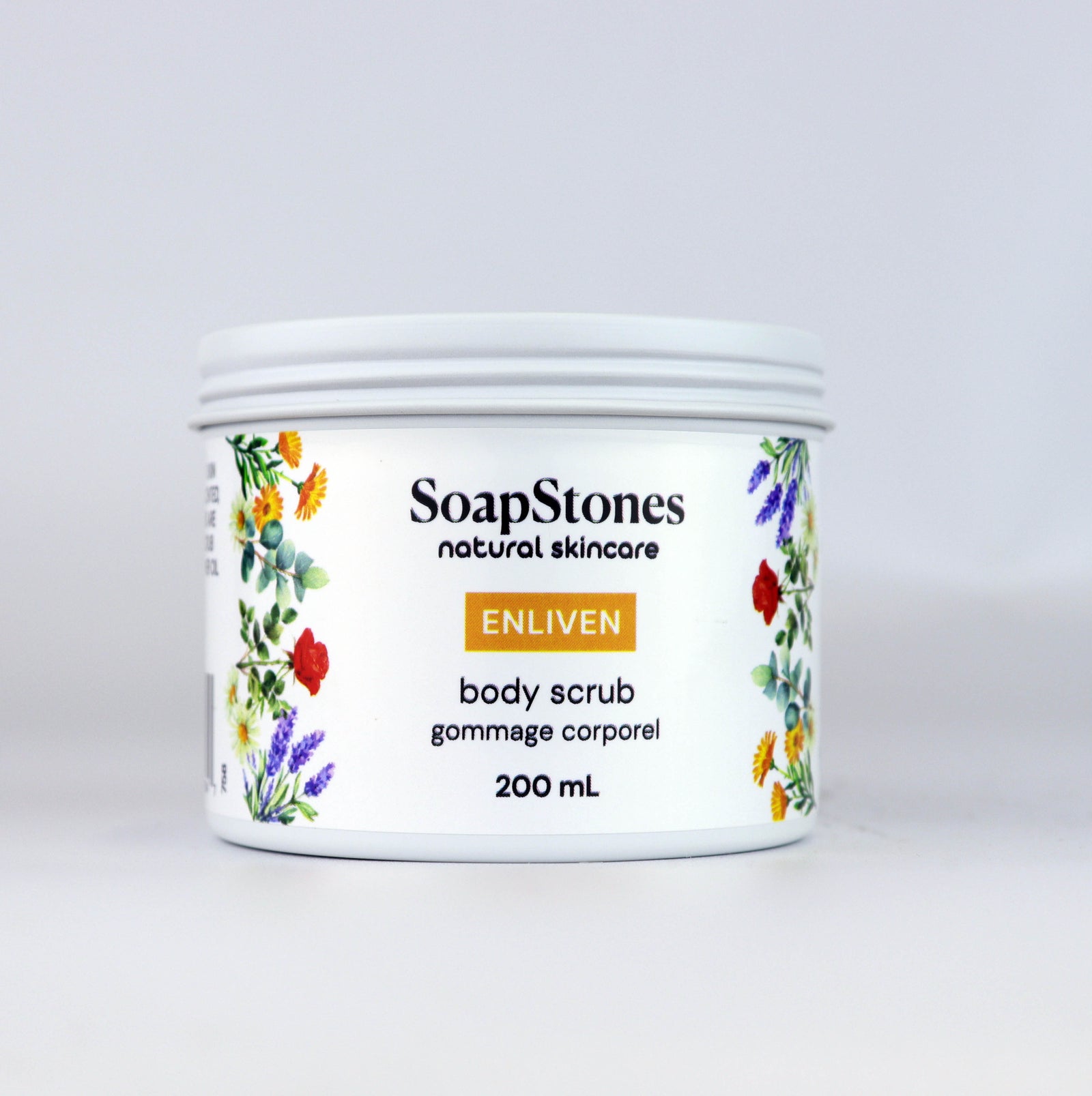 Enliven Body Scrub, Lemongrass, Grapefruit and Sweet Orange, 100mL or 200mL