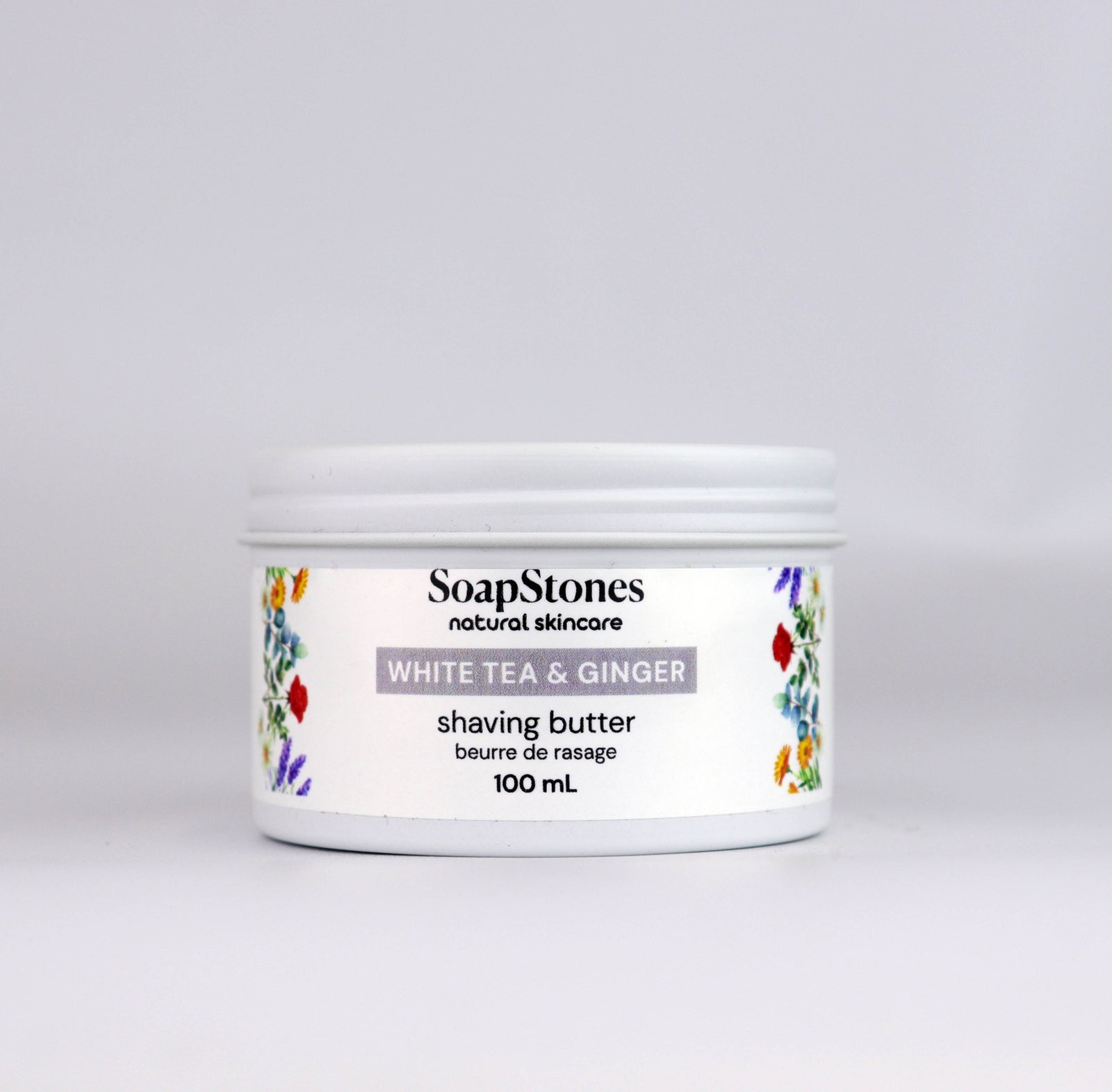 White Tea and Ginger Shaving Butter, Floral White Tea with a Hint of Ginger, 100mL or 200mL
