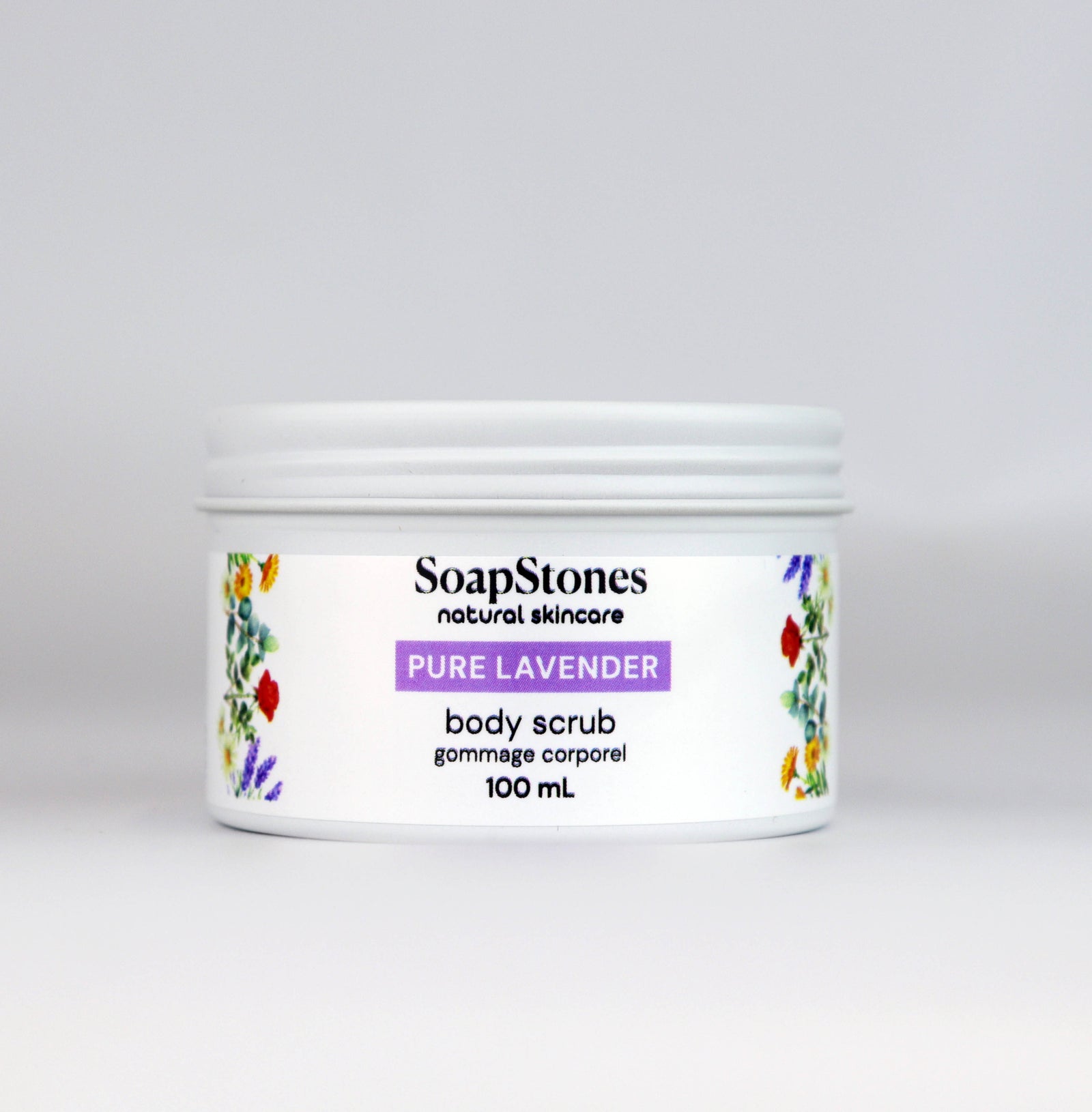 Pure Lavender Body Scrub, Lavender Essential Oil, 100mL or 200mL