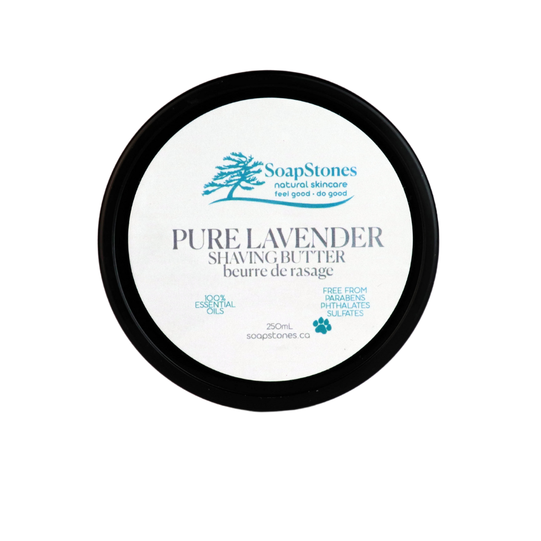 Pure Lavender Shaving Butter - Soapstones Natural Skincare