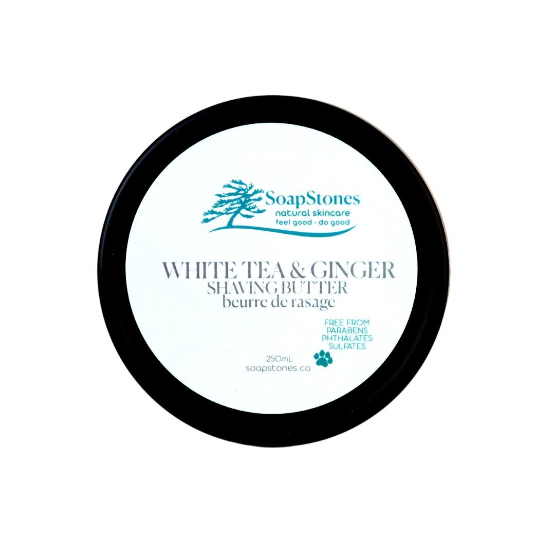 White Tea & Ginger Shaving Butter - Soapstones Natural Skincare