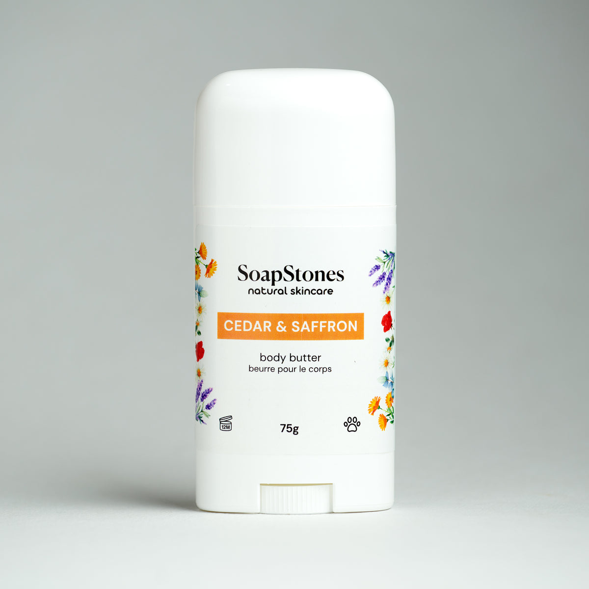 Cedar &amp; Saffron Body Butter - Soapstones Natural Skincare