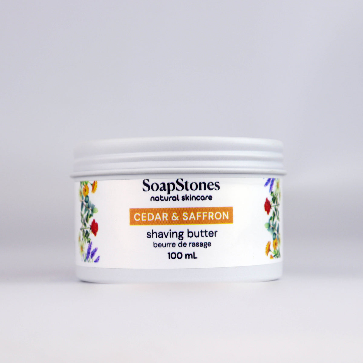 Cedar and Saffron Shaving Butter, Woodsy and Spiced, 100mL or 200mL