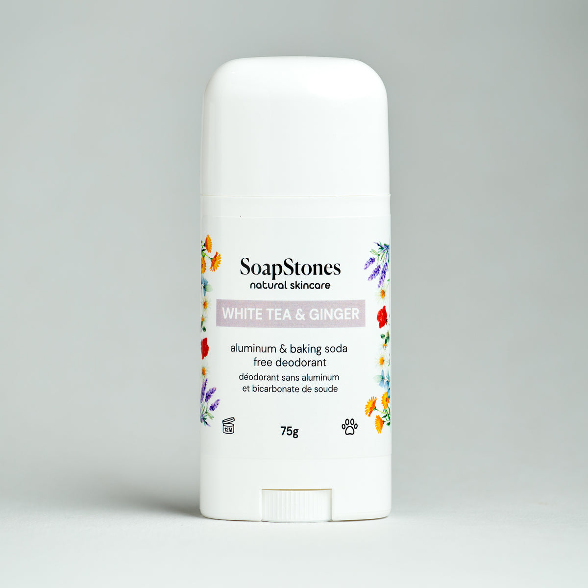 White Tea &amp; Ginger Deodorant - Soapstones Natural Skincare