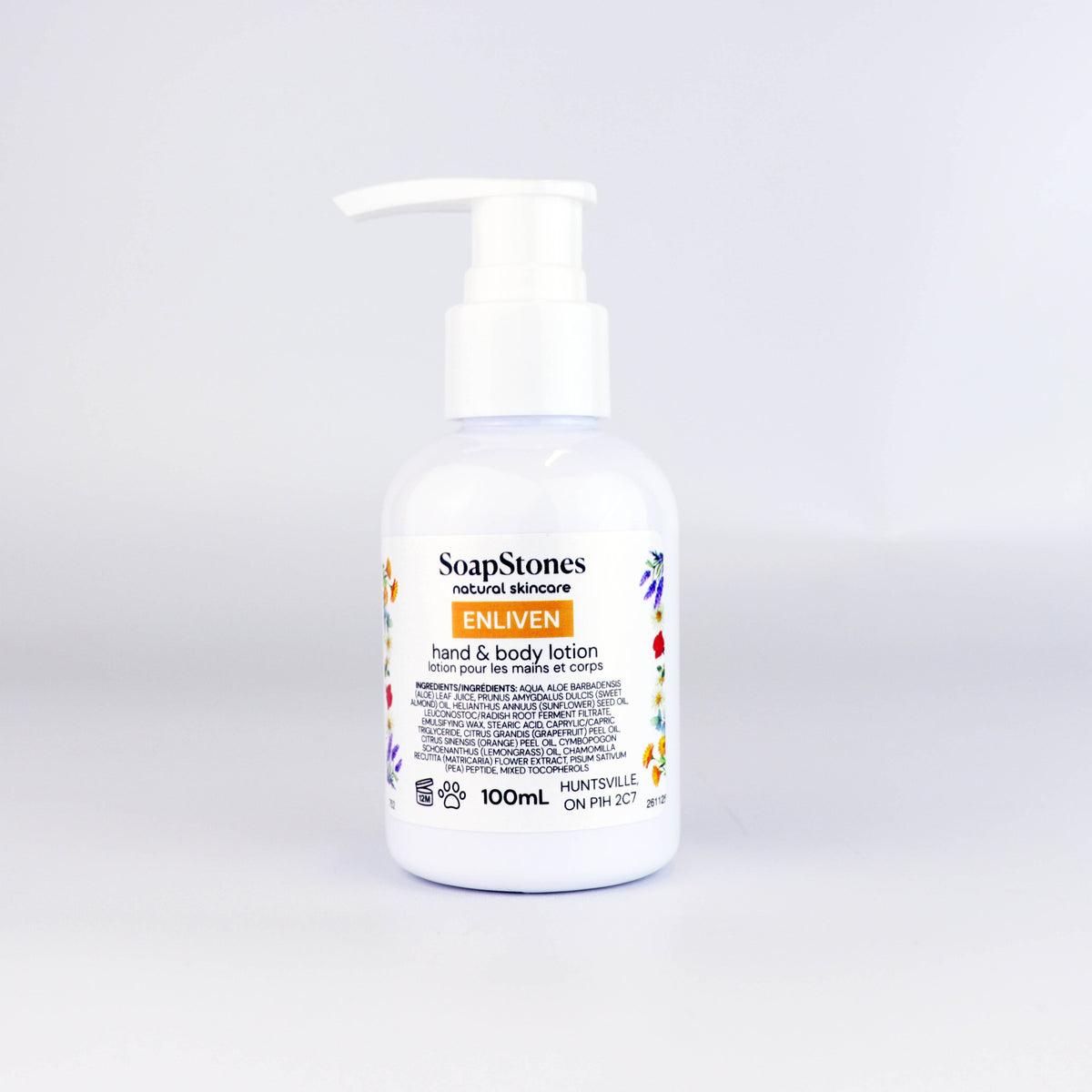 Enliven Hand and Body Lotion - Soapstones Natural Skincare