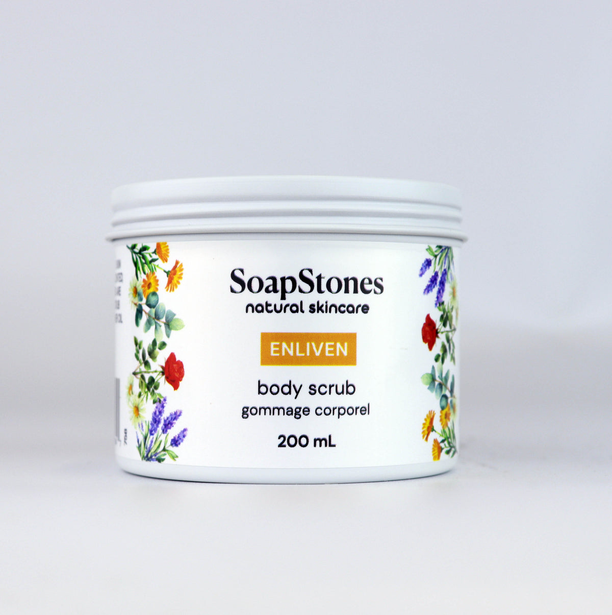 Enliven Body Scrub, Lemongrass, Grapefruit and Sweet Orange, 100mL or 200mL