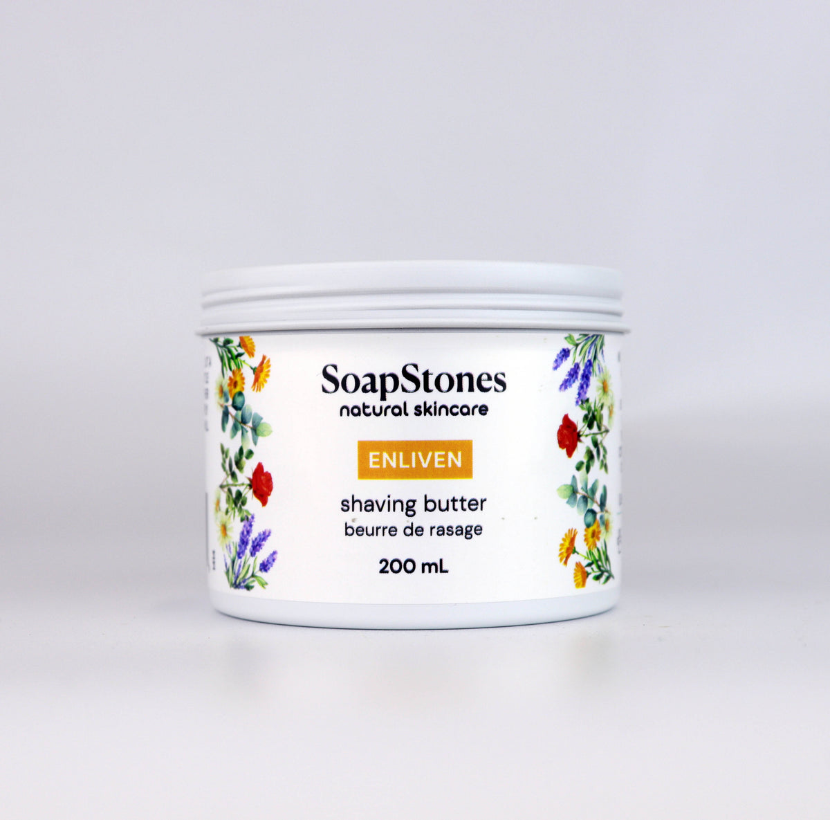 Enliven Shaving Butter, Lemongrass, Sweet Orange and Grapefruit, 100mL or 200mL