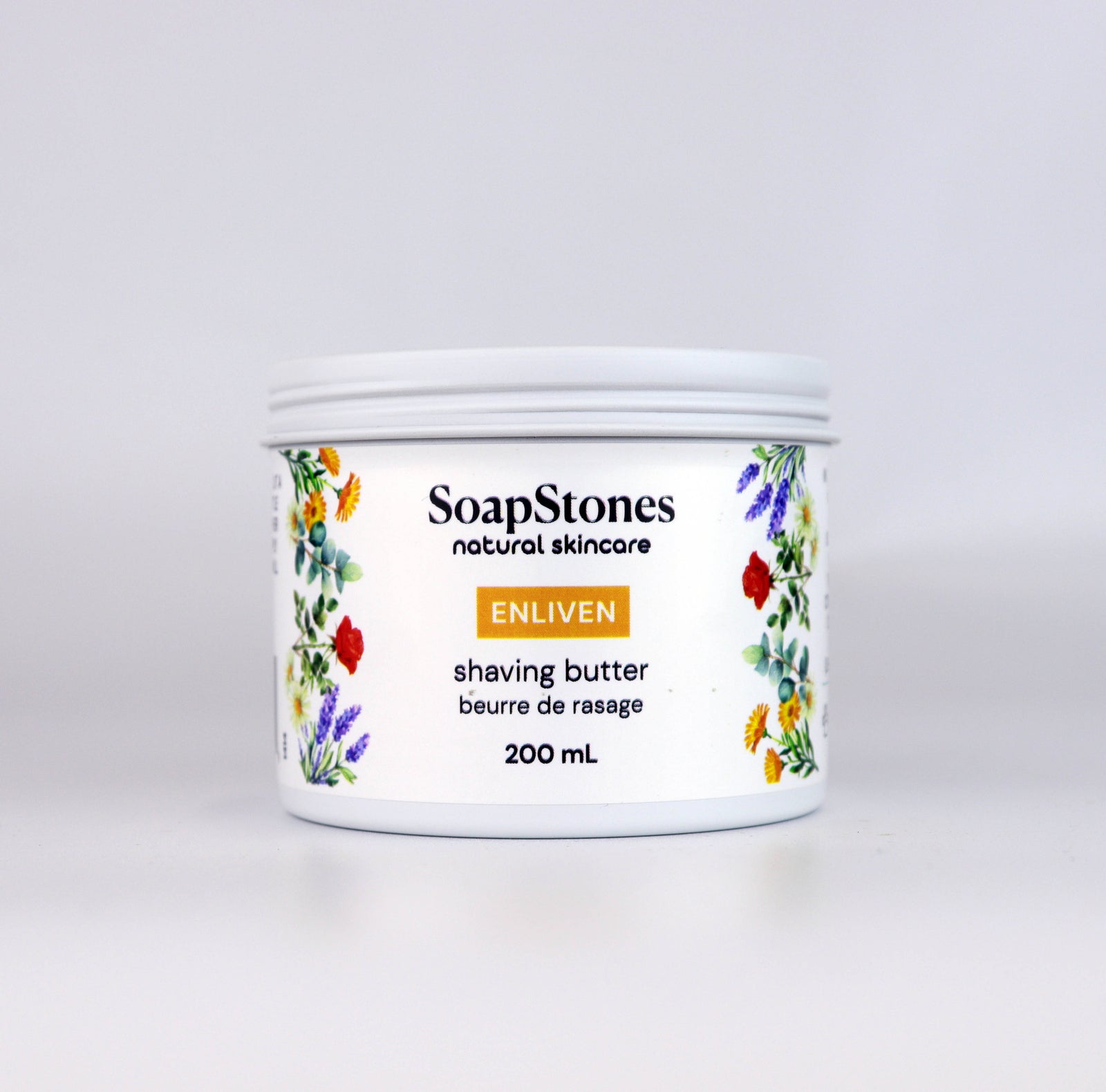 Enliven Shaving Butter, Lemongrass, Sweet Orange and Grapefruit, 100mL or 200mL