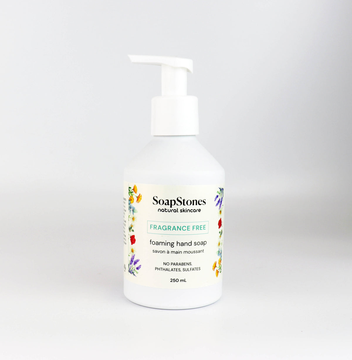 fragrance free foaming hand soap in aluminum bottle