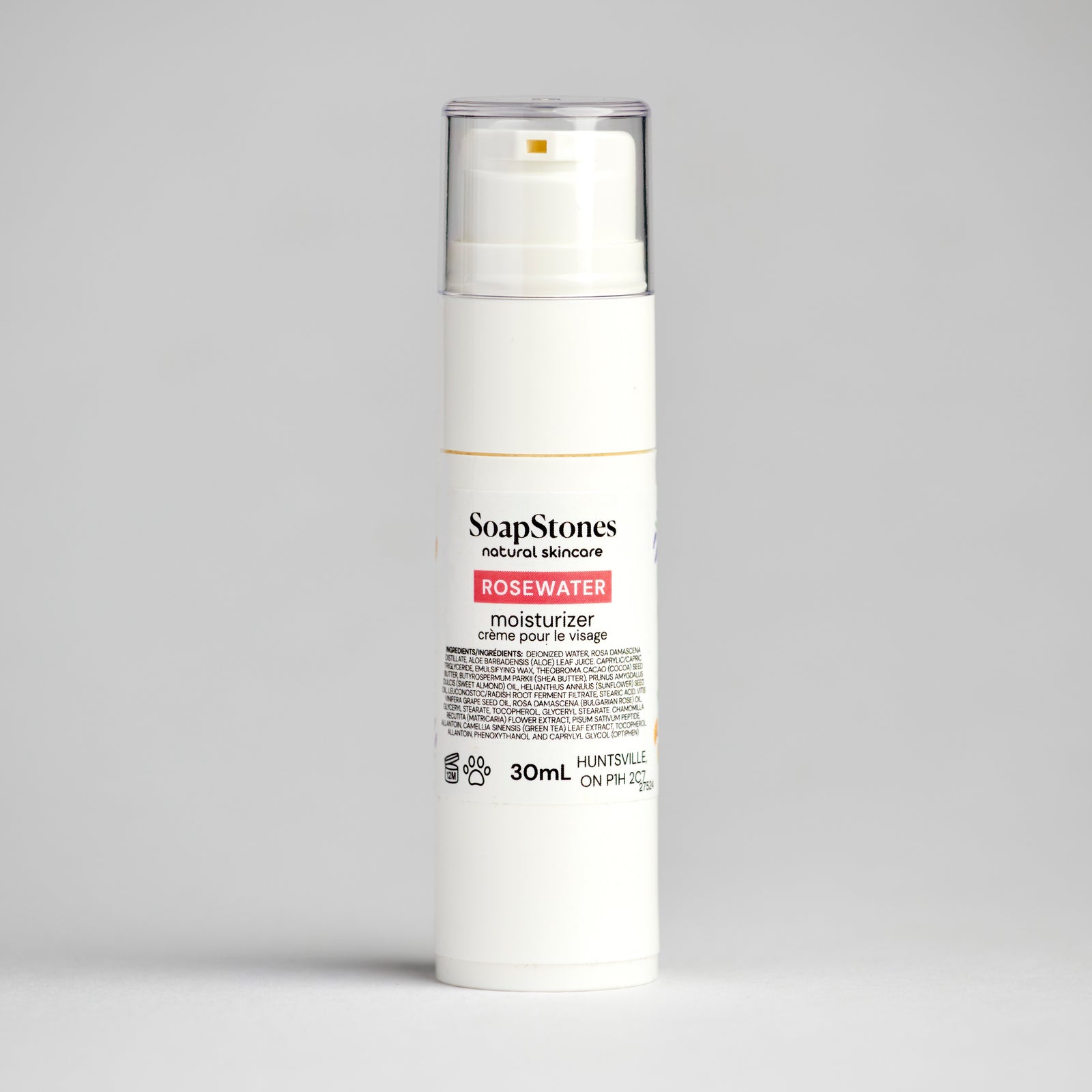 Rosewater Moisturizer - Soapstones Natural Skincare