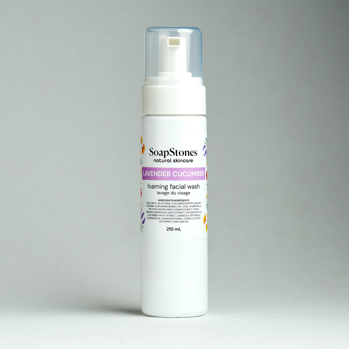 Lavender Cucumber Foaming Facial Wash - Soapstones Natural Skincare