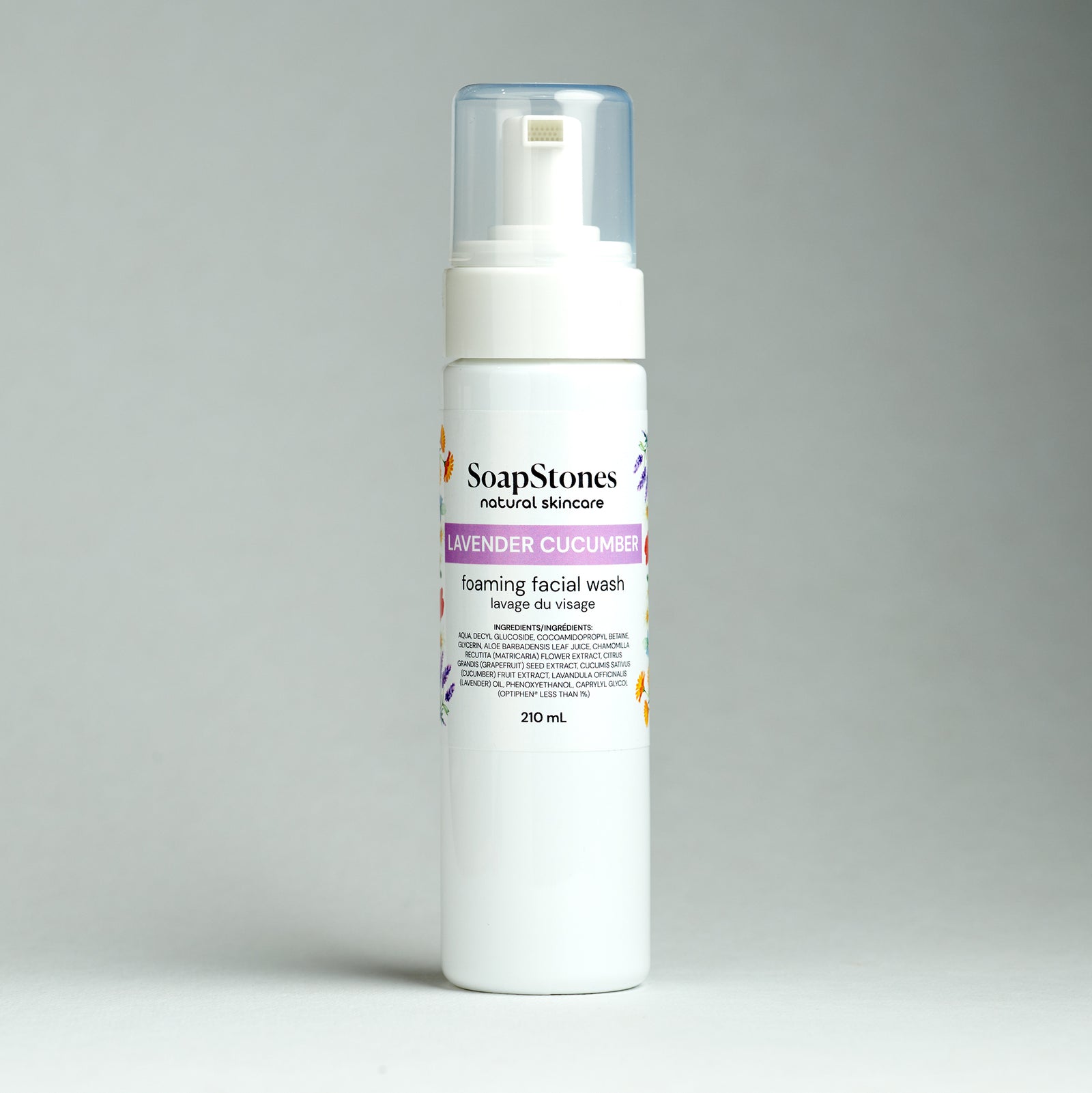 Lavender Cucumber Foaming Facial Wash - Soapstones Natural Skincare