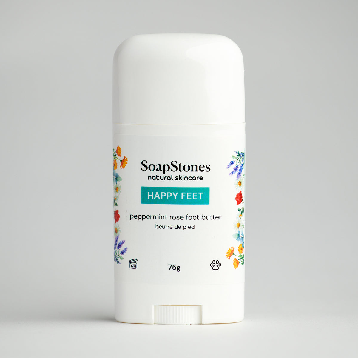 Happy Feet Peppermint Rose Foot Butter - Soapstones Natural Skincare