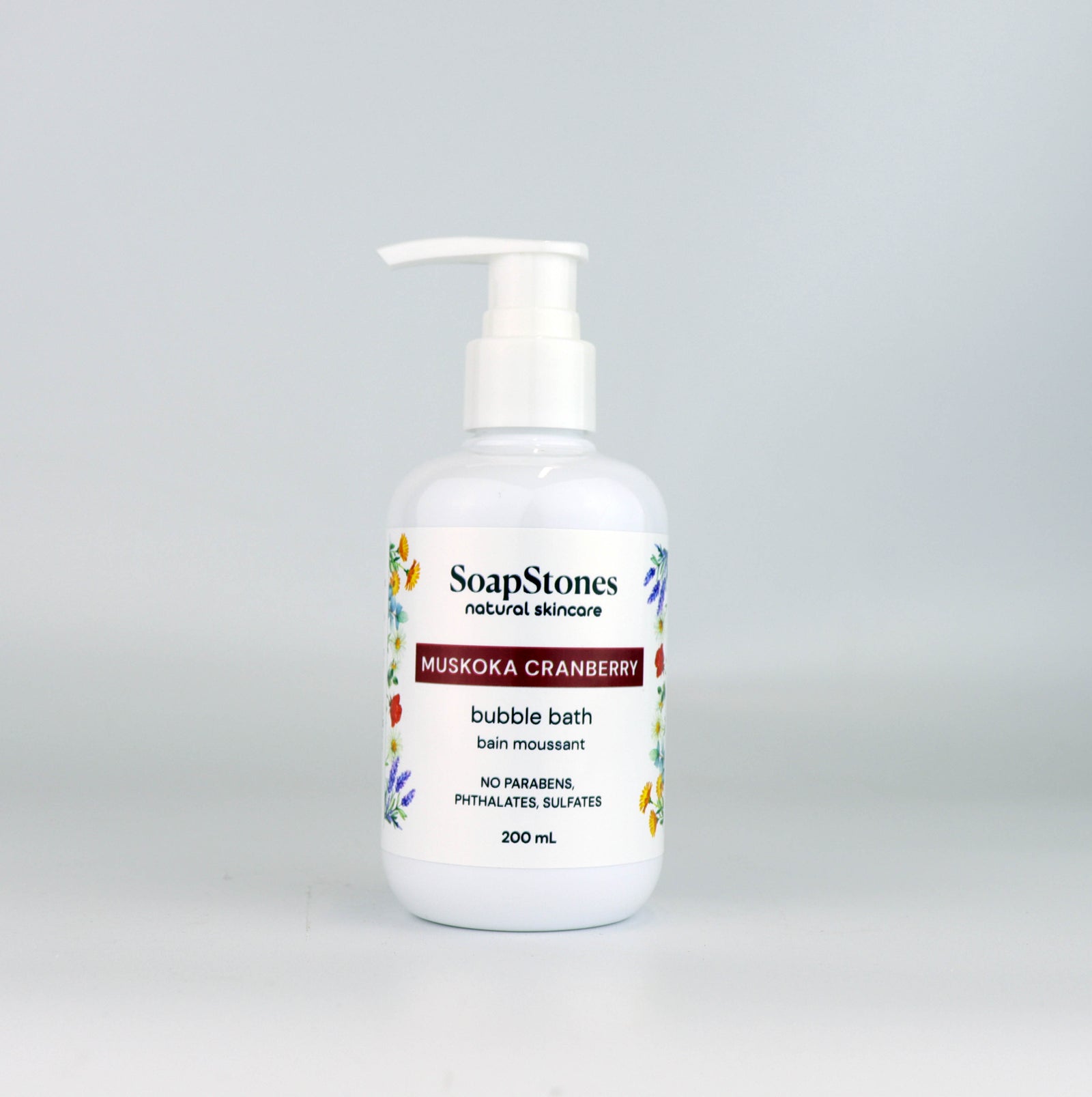 Muskoka Cranberry Bubble Bath, Sweet Tart Cranberry, 200mL