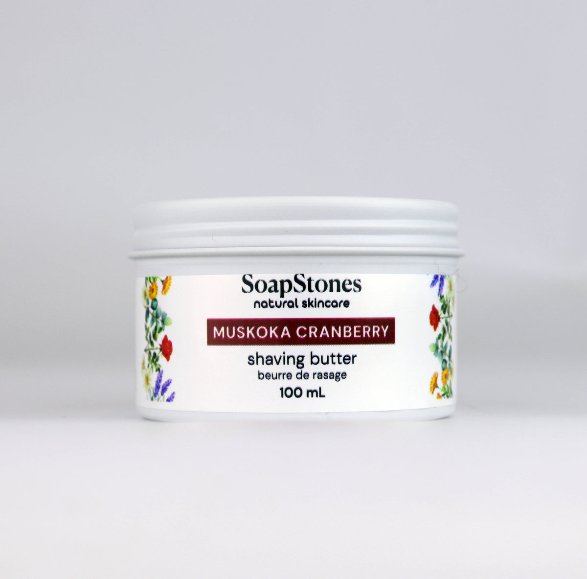 Muskoka Cranberry Shaving Butter, Sweet and Tart Cranberry, 100mL or 200mL