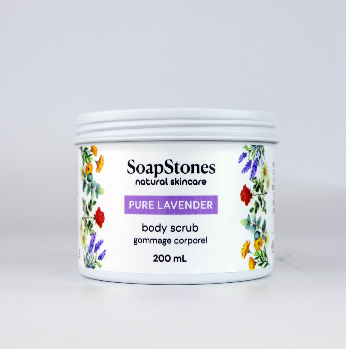 Pure Lavender Body Scrub, Lavender Essential Oil, 100mL or 200mL