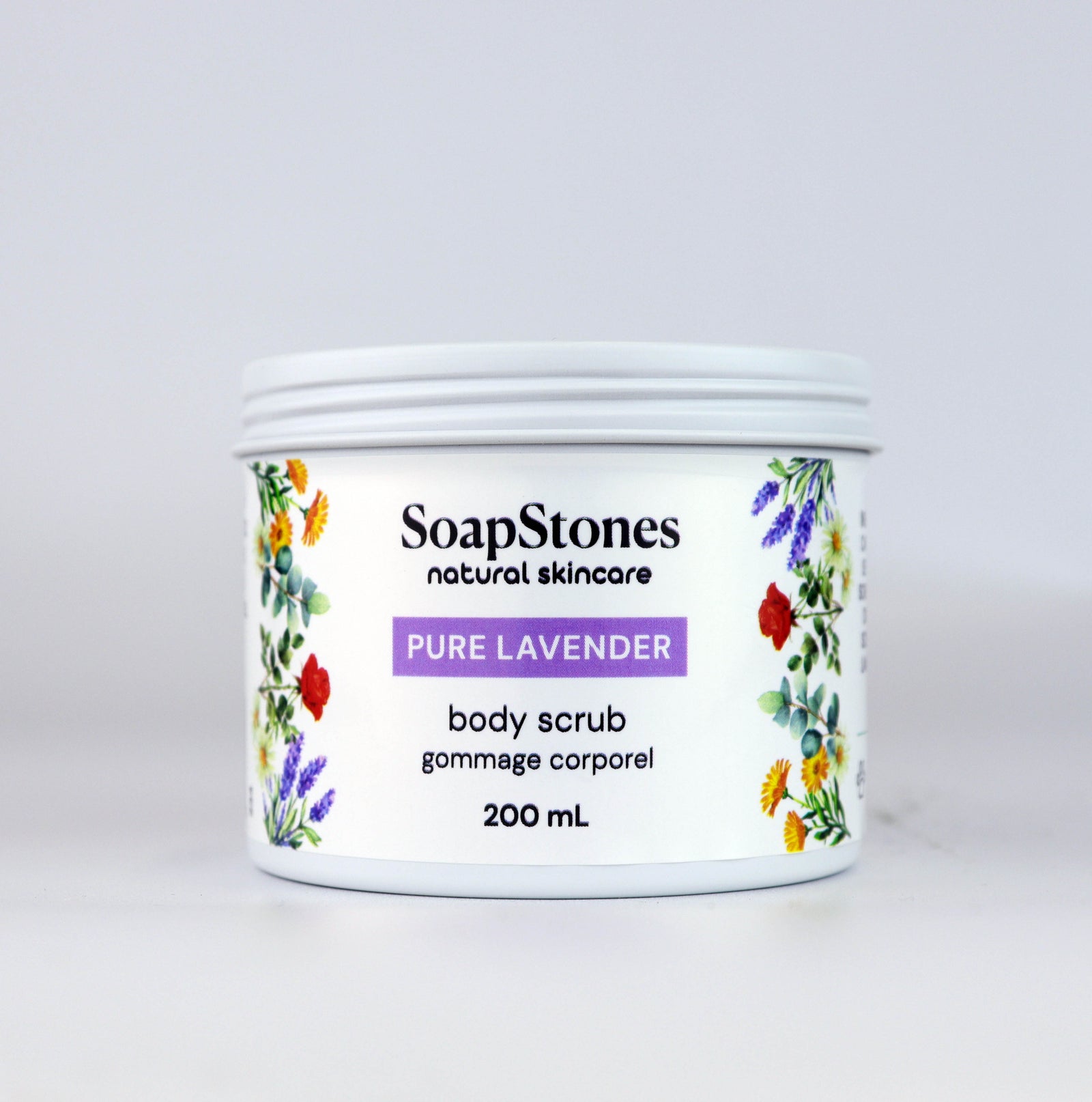 Pure Lavender Body Scrub, Lavender Essential Oil, 100mL or 200mL