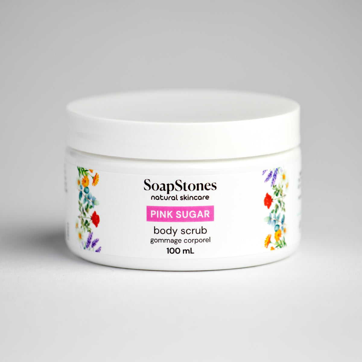 Pink Sugar Body Scrub - Soapstones Natural Skincare