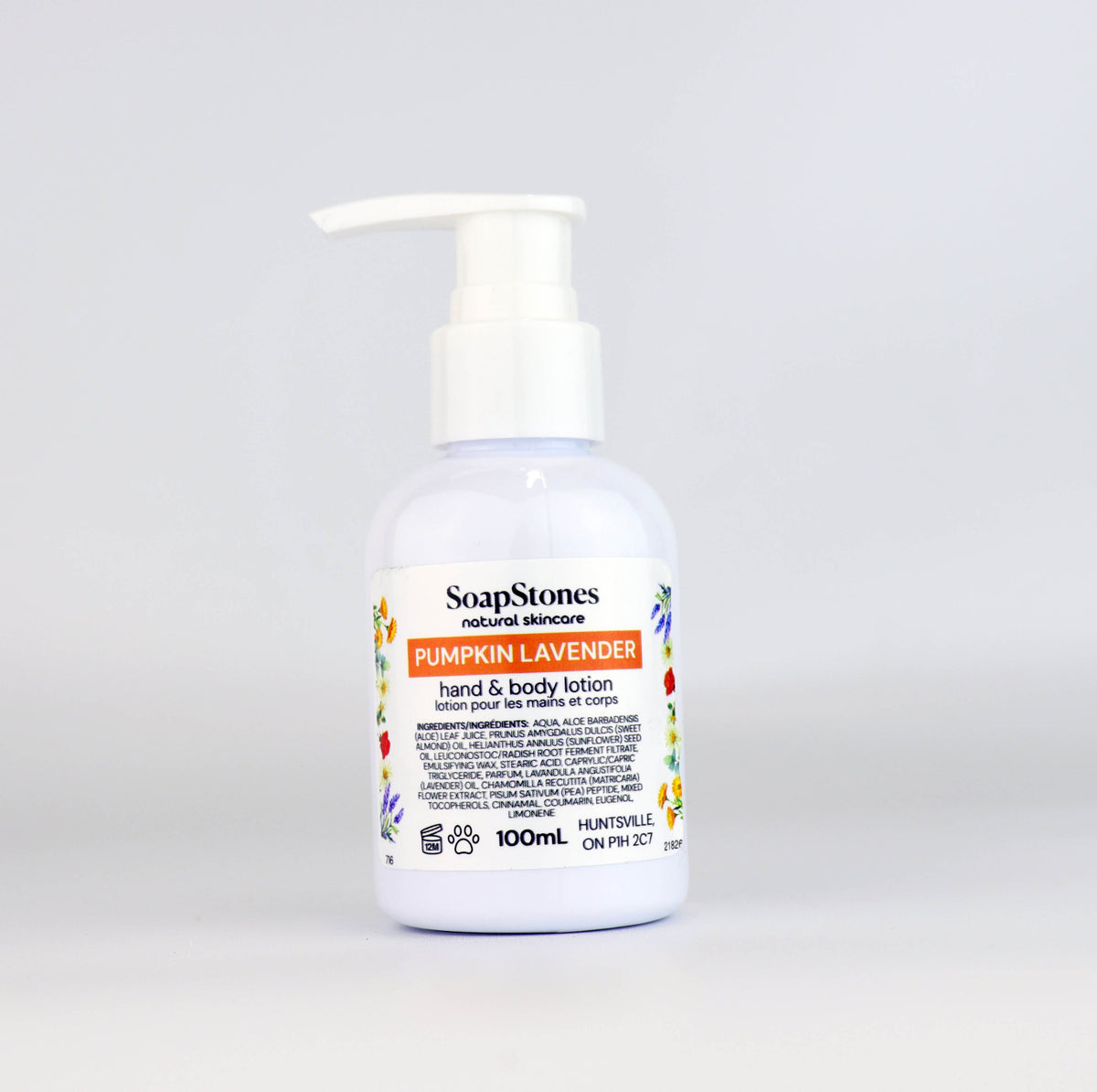 Pumpkin Lavender Hand and Body Lotion, Lavender and Pumpkin Spice, 100mL