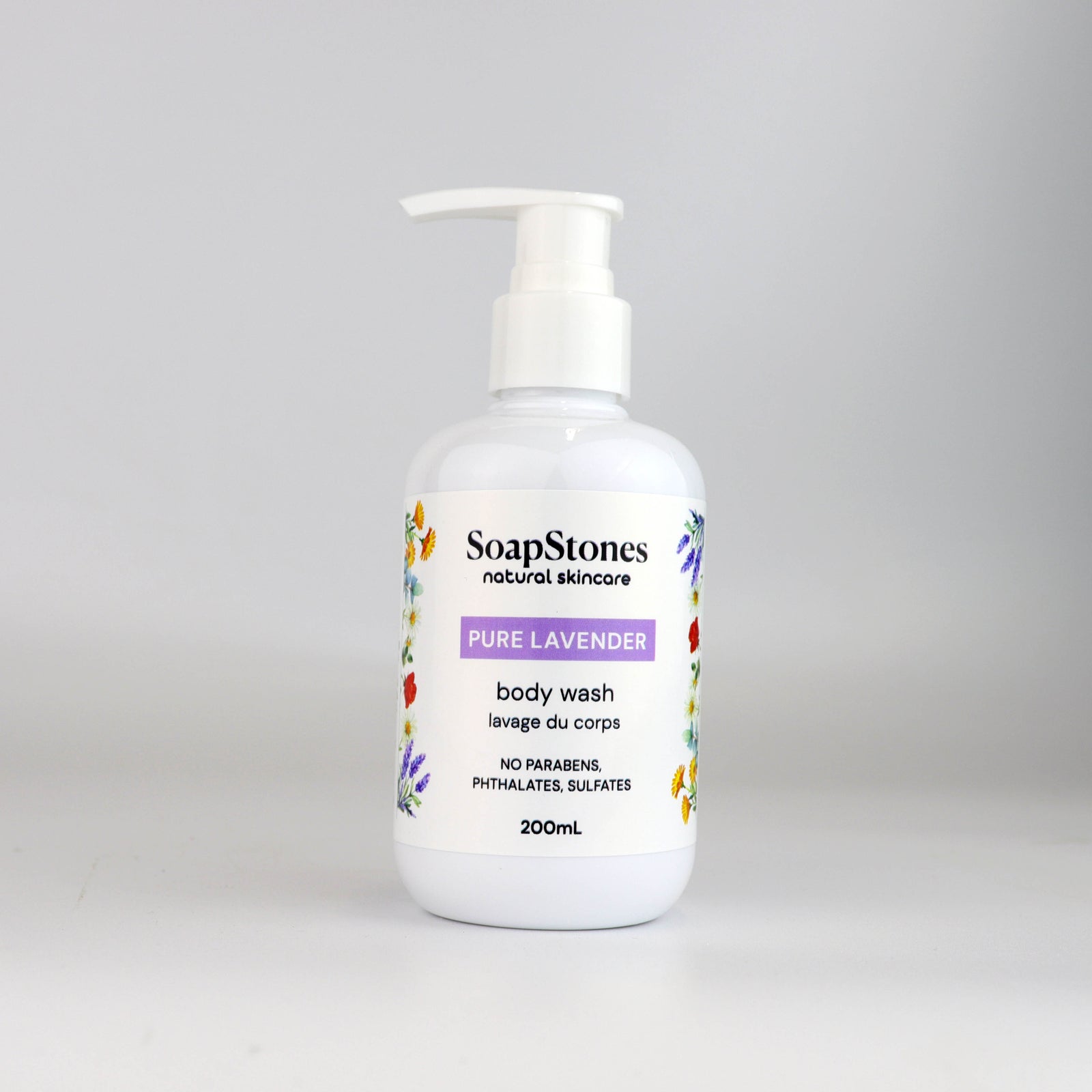 Pure Lavender Body Wash, Lavender Essential Oil, 200mL