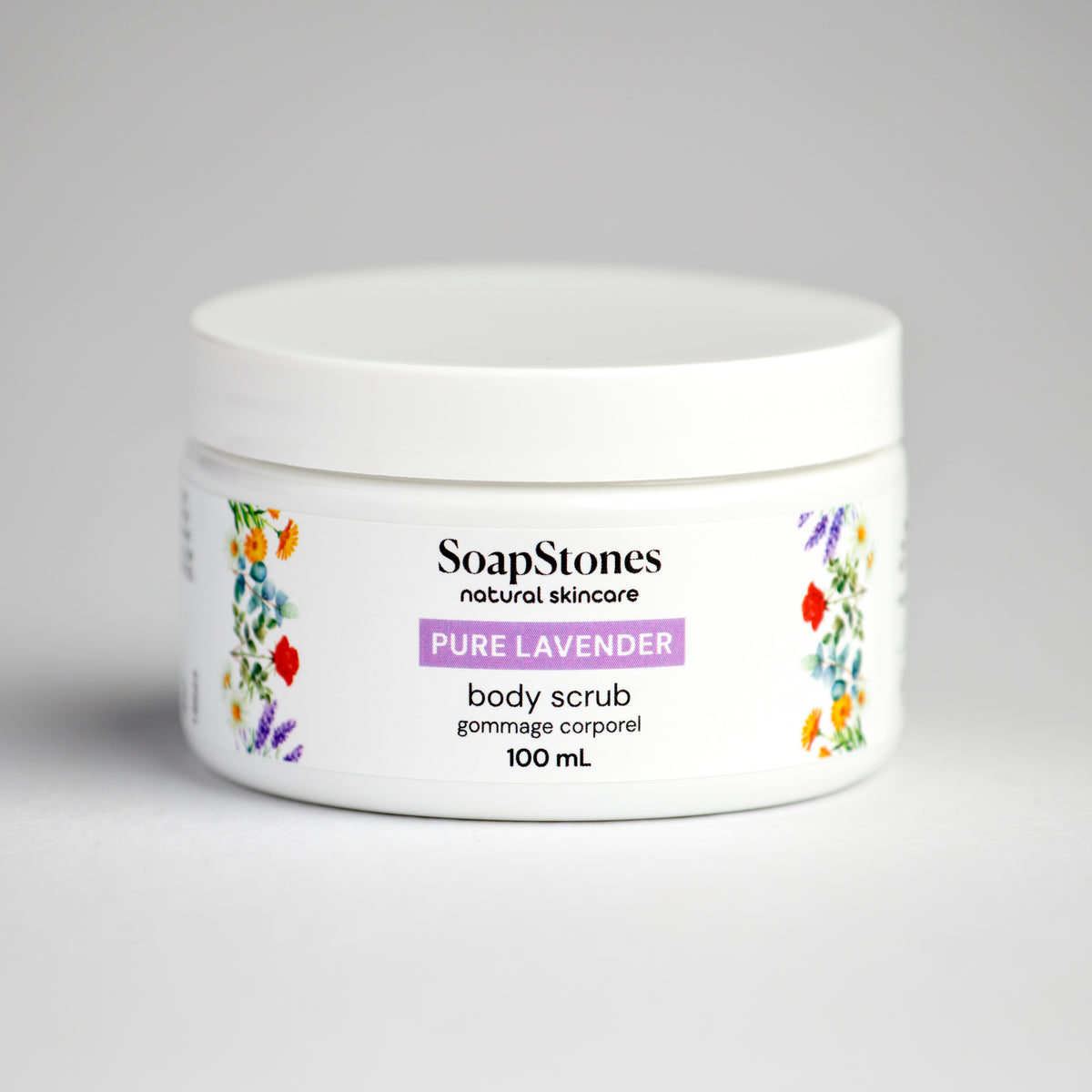 Pure Lavender Body Scrub - Soapstones Natural Skincare