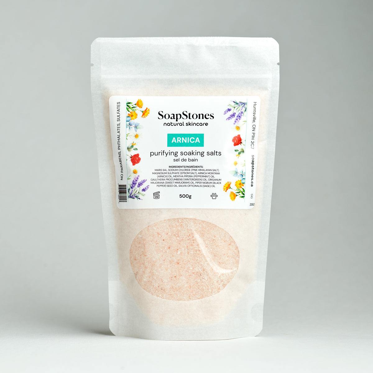 Arnica Purifying Soaking Salts - Soapstones Natural Skincare