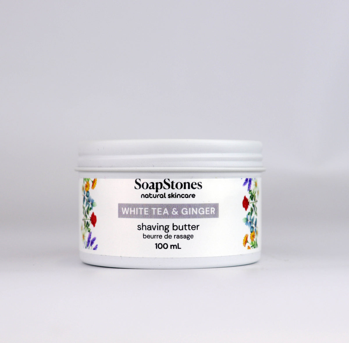 White Tea and Ginger Shaving Butter, Floral White Tea with a Hint of Ginger, 100mL or 200mL