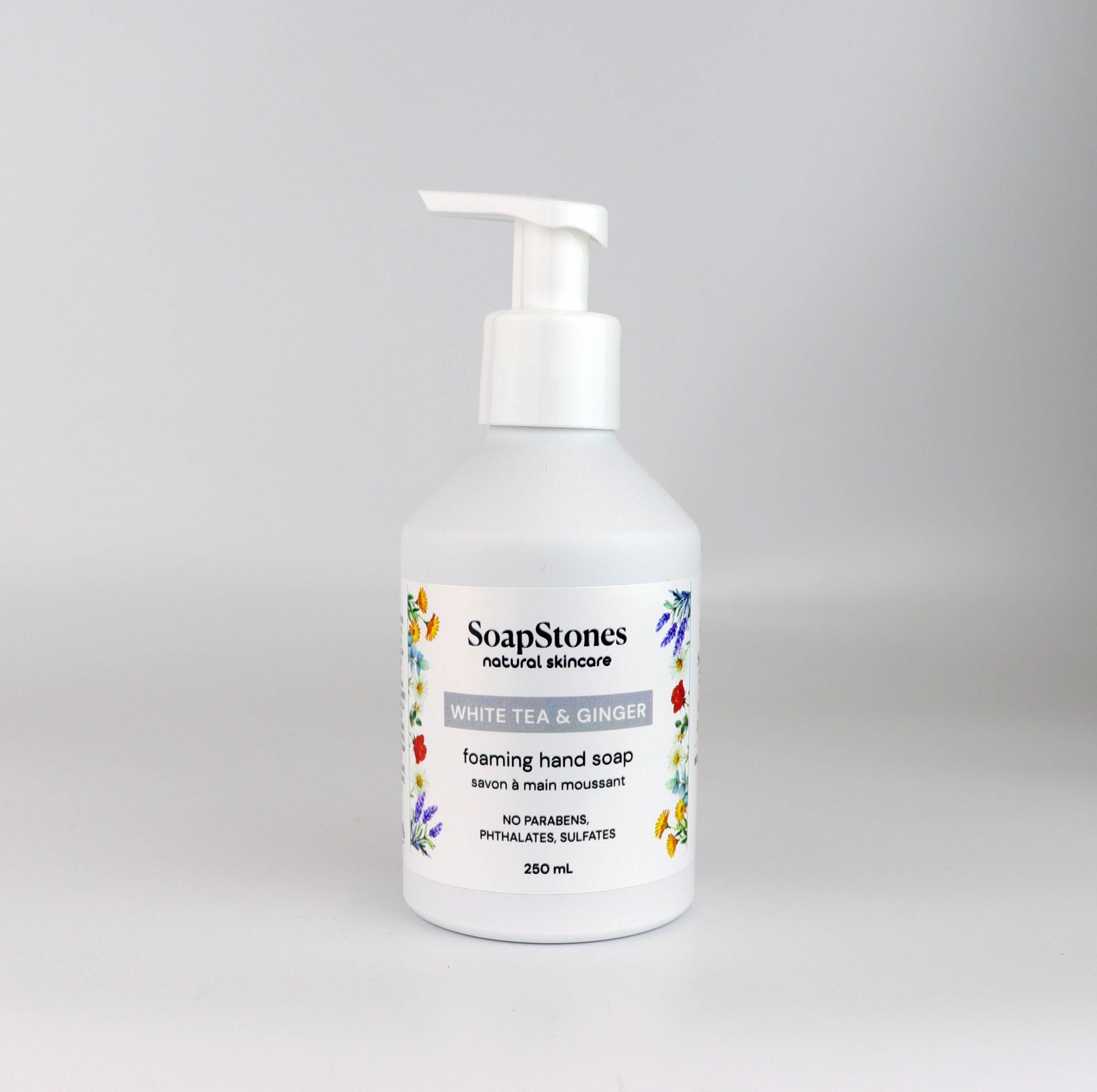 White Tea & Ginger Foaming Hand Soap Aluminum - Soapstones Natural Skincare