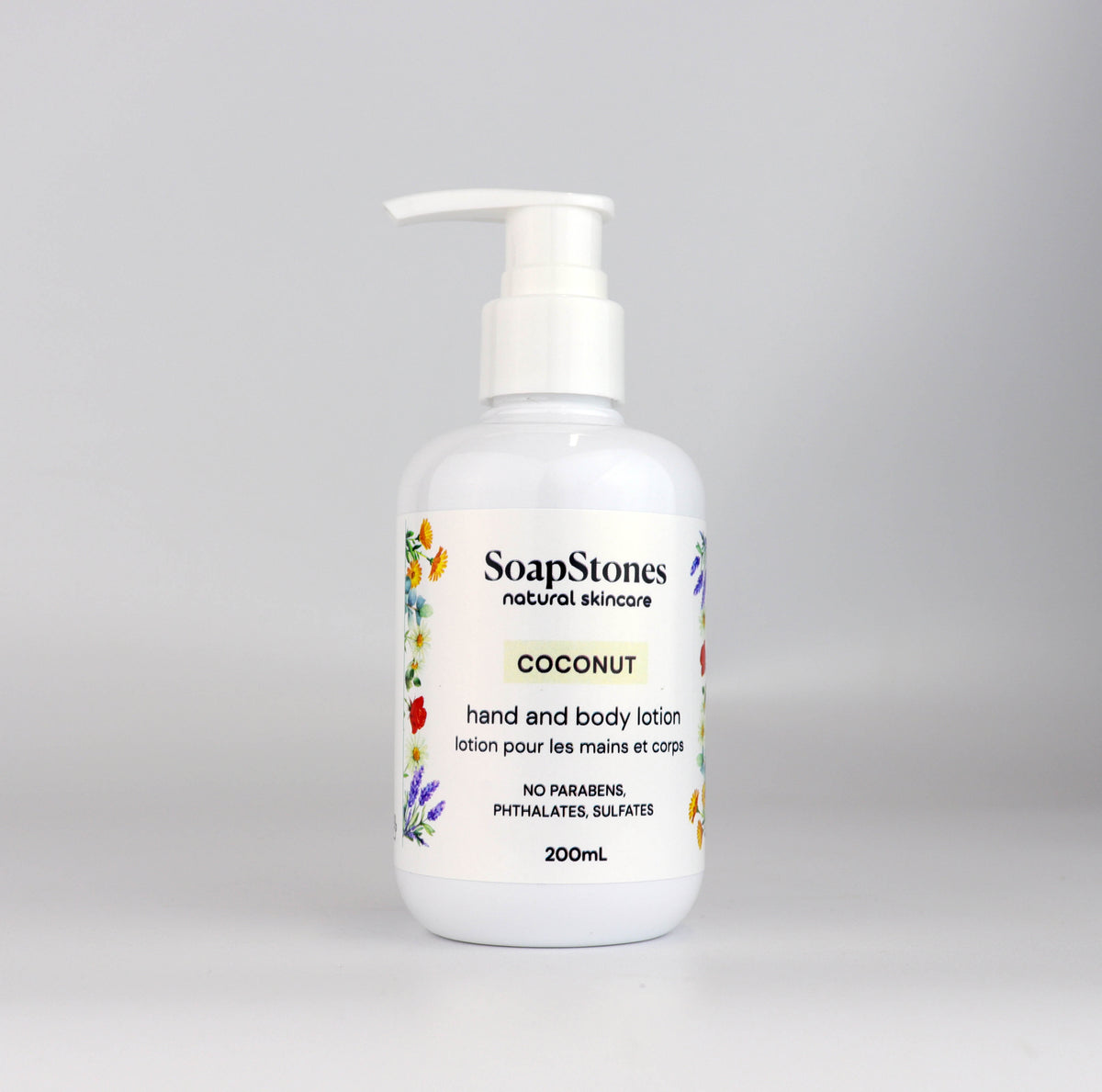 Coconut Hand and Body Lotion, 100mL &amp; 200mL - Soapstones Natural Skincare