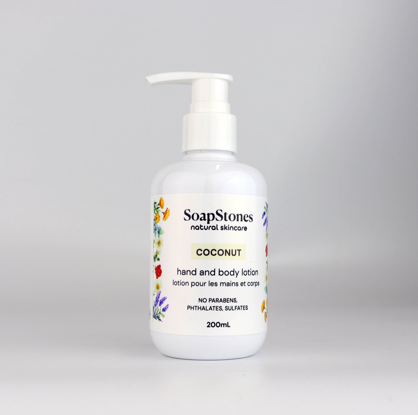Coconut Hand and Body Lotion, 100mL & 200mL - Soapstones Natural Skincare