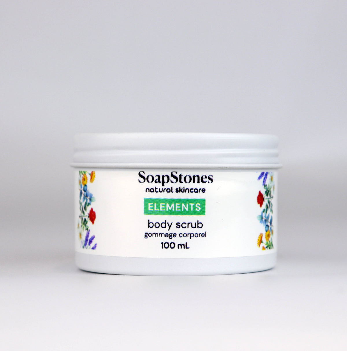 Elements Body Scrub, Rosemary, Peppermint and Lime, 100mL or 200mL