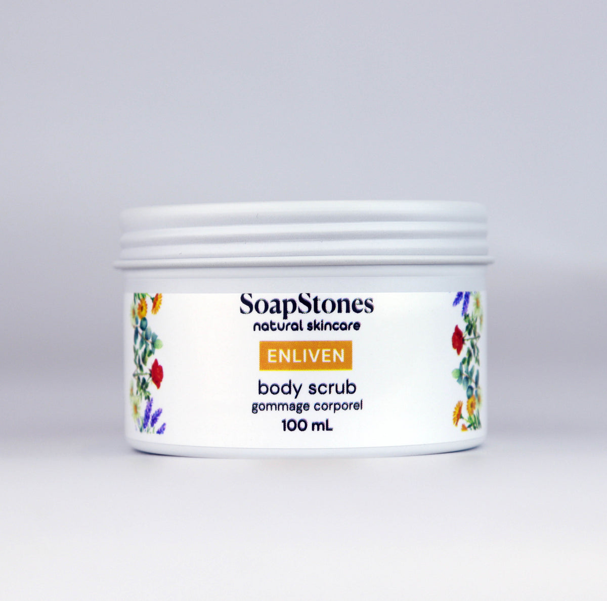 Enliven Body Scrub, Lemongrass, Grapefruit and Sweet Orange, 100mL or 200mL