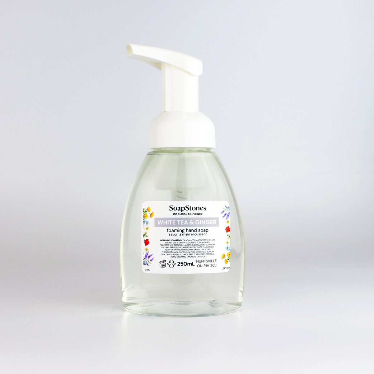 White Tea &amp; Ginger Foaming Hand Soap - Soapstones Natural Skincare