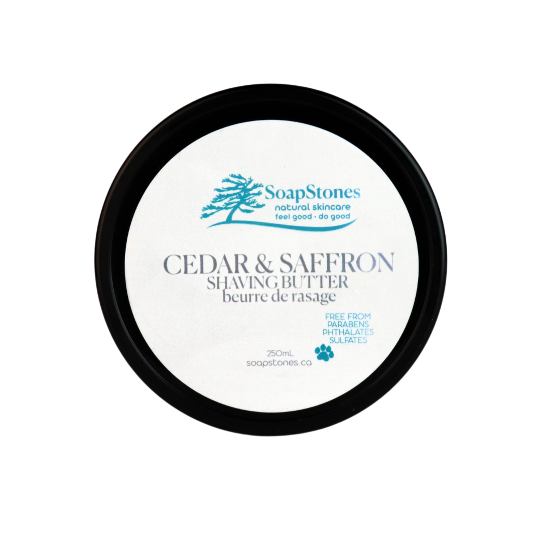 Cedar & Saffron Shaving Butter - Soapstones Natural Skincare