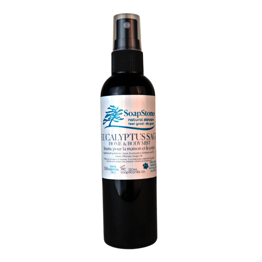 Eucalyptus Sage Home and Body Mist - Soapstones Natural Skincare
