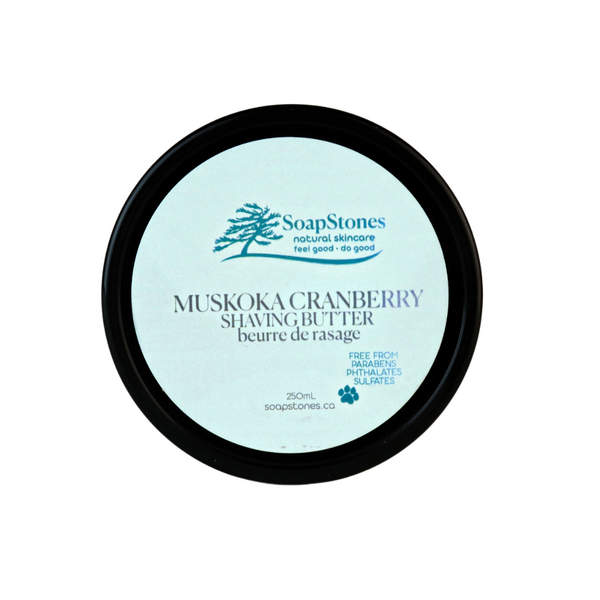 Muskoka Cranberry Shaving Butter - Soapstones Natural Skincare