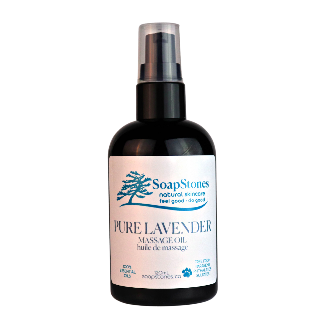 Pure Lavender Massage Oil - Soapstones Natural Skincare